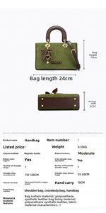 Bolsos de Mano de <span class=keywords><strong>Moda</strong></span> para Mujer al por Mayor en Línea, Bolsos Cruzados de Cuero PU para Mujer, Bolso de Mano de Diseñador de Lujo - Product Image 5