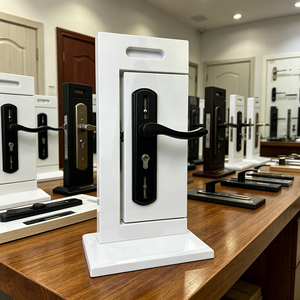 Expositor de Sobremesa Inteligente para Cerraduras de Puerta, Fabricado a Medida por Fábrica OEM ODM, Expositor de MDF para Cerraduras de Puerta para Tiendas de Ferretería - Product Image 1