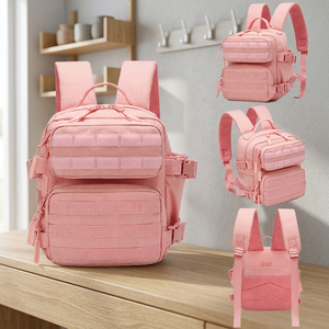 Grand sac à dos tactique MOLLE imperméable en polyester avec cadre interne et doublure en PVC pour le camping, la randonnée, le trekking, sac d'assaut 3 jours - Product Image 2