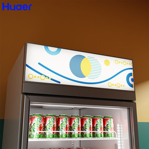 Réfrigérateur à boissons mobile, armoire réfrigérante 3 portes, réfrigérateur à boissons froides pour supermarché à vendre HR-1510LCM, réfrigérateur de présentation - Product Image 6