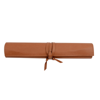 Juego de Backgammon de cuero rollo portátil de lujo personalizado