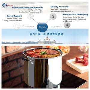 Fabricante 3 uds logotipo personalizado cocina <span class=keywords><strong>grande</strong></span> <span class=keywords><strong>olla</strong></span> de acero inoxidable juego de ollas de cocina de acero inoxidable - Product Image 2
