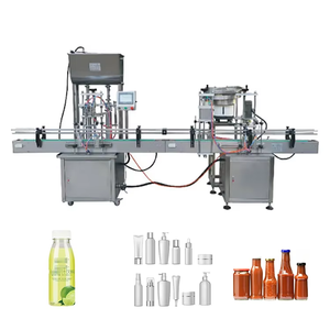 <strong>Automatic</strong> Pneumatic Juice Liquid Small Bottle Filling <strong>Capping</strong> Labeling Line <strong>Machine</strong> - Product Image 3