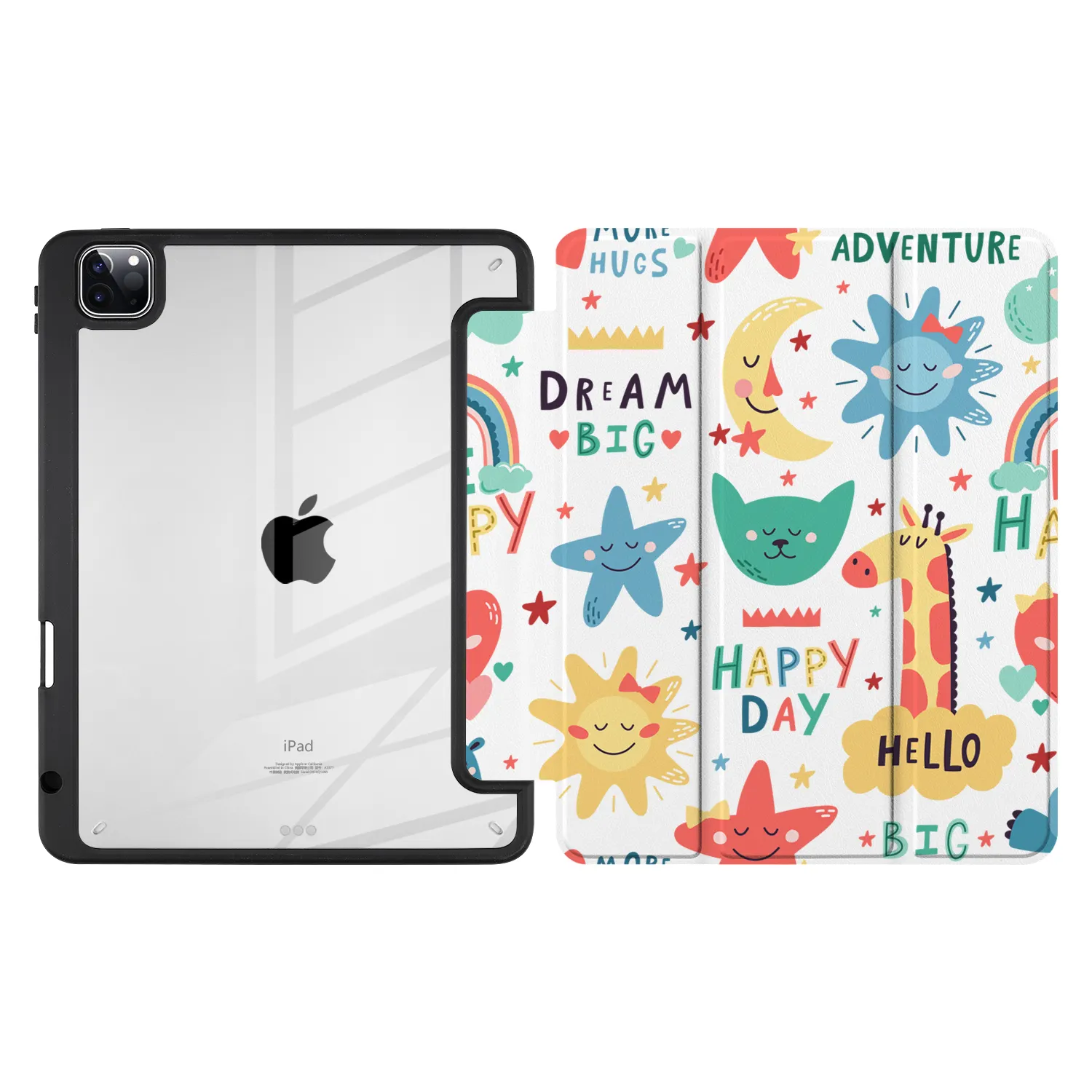 Ốp Lưng Máy Tính Bảng Bằng Acrylic Trong Suốt Ốp Khung Chống Sốc TPU Cho IPAD Air4 Air5 Ốp 10.9 Inch 2020 2021 2022