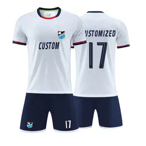 Camisetas de fútbol hechas a medida de poliéster de alta calidad, conjunto de equipo, uniforme personalizado