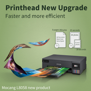 เครื่องพิมพ์ซับลิเมชั่น 220V เครื่องพิมพ์ซีดี ดีวีดี อัตโนมัติ สำหรับ L8058 เครื่องพิมพ์อิงค์เจ็ทดิจิตอล ซีดี ดีวีดี พีวีซี บัตรประจำตัว - Product Image 3