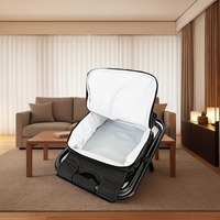 Chaise de plage pliable portable en acier avec siège en polyester Oxford et sac isotherme pour la pêche, le jardin et l'extérieur