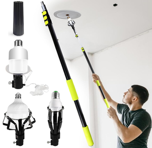 <span class=keywords><strong>Cambiador</strong></span> telescópico <span class=keywords><strong>de</strong></span> bombillas para techos altos, extractor <span class=keywords><strong>de</strong></span> bombillas rotas con cesta y ventosa, para interiores y exteriores - Product Image 4