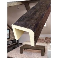 Vigas de Poliuretano Imitación Madera, Espuma de PU Hueca en Forma de U para Decoración de Techos de Casas de Campo, Vigas de PU de Grado Comercial
