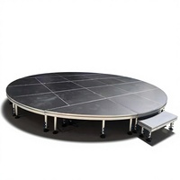 Plateforme de scène modulaire ronde en aluminium pour spectacles en intérieur et en extérieur