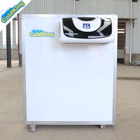 ColdKing 1.6m Panneau sandwich en FRP Petite remorque alimentaire Réfrigérateur Boîte de stockage -20C Chambre froide mobile