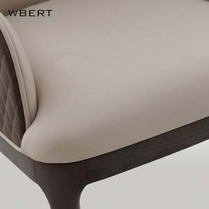 Wbert เก้าอี้รับประทานอาหารสำหรับบ้านและโรงแรมแบบทันสมัยพร้อมพนักพิงแบบเรียบง่ายเก้าอี้เจรจาต่อรองไพ่นกกระจอกและแผนกต้อนรับ - Product Image 4