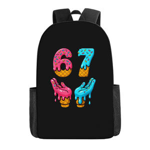 Cute <b>Funny</b> 67 Meme Six Seven Italian Brainrot Print School Bag Shoulder Cartoon <b>Backpack</b> Students Children's <b>Backpacks</b> - Product Image 5