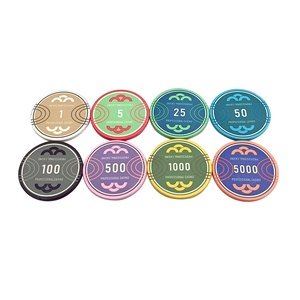 Fichas de Póker de Cerámica Profesionales de 39 mm, Económicas, 10 g, Suministro de Fábrica, Logotipo Personalizado para Juegos de Apuestas - Product Image 3