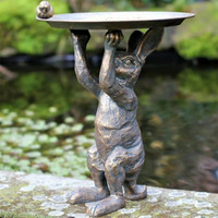Sculpture de rhinocéros en bronze coulé à la main, statue réaliste en métal, moulage à la cire perdue, décoration d'art pour table, figurine de faune.