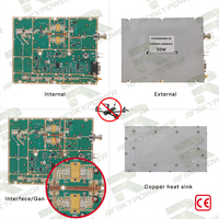Module RF GaN 50W S-Band C-Band 2GHz-6GHz, simulation de réseau, large bande, contrôle RS485, amplificateur de puissance RF, module PA large bande