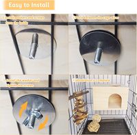 Maisonnette en bois multi-trous pour petits animaux, abri pour chinchilla, cochon d'Inde, hamster, vente en gros
