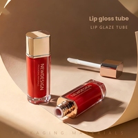Envases Cosméticos Personalizados con Logotipo, Tapas de Rosca ABS Ecológicas, Tubos Cuadrados Vacíos para Brillo Labial de 10g
