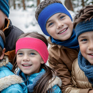 مخصص الشتاء الدافئ تشغيل الأذن يفشل حماية تدفئة التزلج الرياضة الاطفال القطبية صوف عقال - Product Image 2