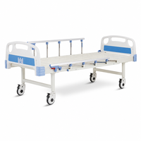 Flaches, tragbares Krankenhausbett mit Schiebefunktion, 900 mm schmal, mit Schutzgitter und Infusionsständer für die häusliche Pflege von Senioren, OEM