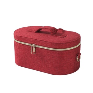 Women Cosmetic Bag Cotton Cloth Makeup Travel Bag Lipstick Organizer Cases Box