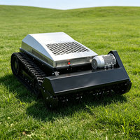 Tondeuse à brosse électrique sur chenilles de 1000 mm, alimentée par batterie, avec lame robuste et cellules de batterie CATL pour l'entretien des vergers, OEM
