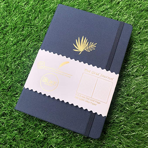 Персонализированные блокноты A5 <span class=keywords><strong>B5</strong></span> в горошек, плотные бумажные блокноты, журнал с золотым, серебряным логотипом, кожаная обвязка, ткань, лен, ежедневник - Product Image 2