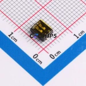 1.27-2PBJ TPPT DIP Switch SMD Switch Flat Toggle, Groove Type Single Pole Single Throw 2 J-Lead - Product Image 1