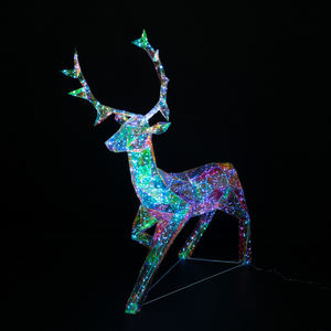 Commercial Christmas Decorations Colorful <strong>Reindeer</strong> Display <strong>Light</strong> Frame Deer Family Motif <strong>Light</strong> Indoor Outdoor Decor <strong>Light</strong> - Product Image 3