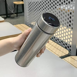LED Smart Temperature Display Double-wall Vacuum <b>Flask</b> - Red 500ml Stainless Steel <b>Insulated</b> Bottle for Office Custom Logo - Product Image 5