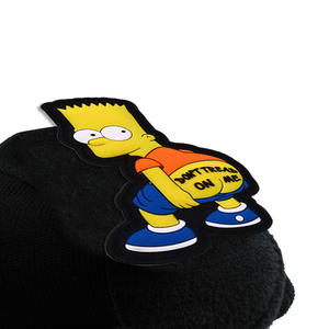 Écusson en PVC souple en forme de triangle en relief, résistant à l'eau, pour sac à dos, badge de moral, ne <span class=keywords><strong>pas</strong></span> marcher sur moi - Product Image 4