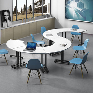 Hình Vòng Cung Đại Học Bàn Thông Tư Nối Phòng Hội Nghị Bảng Cao Đẳng Lớp Học Đào Tạo Bảng Và Ghế Cho Người Lớn - Product Image 4