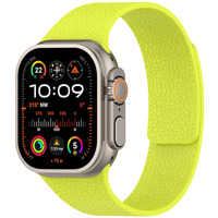 Montre en silicone magnétique à motif litchi avec bracelet magnétique souple pour Apple IWatch S10 9 8 7 6 Se Ultra 2 Hommes et Femmes