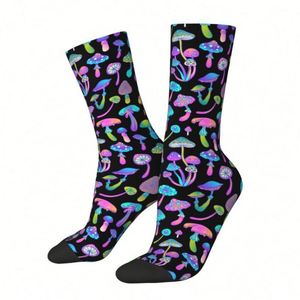 Calzini Personalizzati con Funghi Psichedelici, Calze Unisex con Stampa 3D Originale - Product Image 2