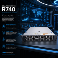Serveur Rack 2U 2-sockets R740 avec 2 processeurs Intel Xeon Scalable 2,4 GHz, 3 To de RAM max, en stock, livraison rapide