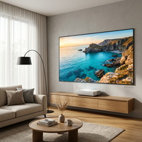 Nouvel écran de projection ALR SHENGMU 2026 de 100 pouces 16:9 UST en alliage d'aluminium Fresnel, anti-lumière ambiante pour TV laser et home cinéma