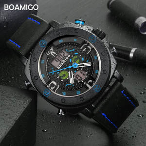 Marca <span class=keywords><strong>BOAMIGO</strong></span>, relojes deportivos para Hombre, relojes de pulsera digitales LED de cuarzo a la moda, <span class=keywords><strong>Reloj</strong></span> De cuero resistente al agua, para Hombre <span class=keywords><strong>Reloj</strong></span>, <span class=keywords><strong>reloj</strong></span> Masculino - Product Image 3