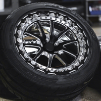 Roda Beadlock Tempa Khusus XINLAI Heavy-Duty 17-24 Inch untuk Truk F150 Raptor 4x4 4 Buah Baru