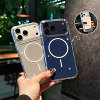 Coque magnétique transparente en acrylique personnalisable, nouvelle collection, couleurs tendance, pour iPhone 18 17 16 Pro Max Air, fine, antichoc, transparente