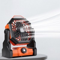 Ventilateur de camping rechargeable Hi Heart Rabbit X3 20000mAh avec lumière LED, plus de 12 heures de fonctionnement silencieux (37-45dB) pour tente, randonnée et voyage