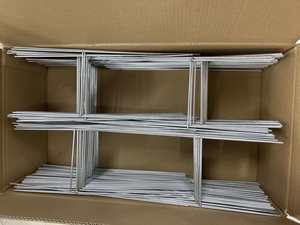 Plaque en plastique ondulé blanc pour décorations de joyeux anniversaire, ventes de garage, locations, panneaux de guidage, et panneaux de jardin vierges avec piquets - Product Image 5