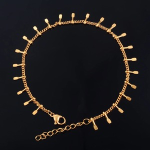 Bracelet tendance en acier inoxydable à maillons pour femmes, bracelet de cheville pour filles, accessoires de fabrication de bijoux DIY - Product Image 1