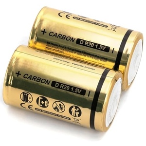 baterai karbon-seng tipe r20 <span class=keywords><strong>d</strong></span> 1.5v, kemasan isi 2, ideal untuk mainan, remote kontrol, dan perangkat hemat energi. - Product Image 1