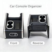Boîte d'accoudoir centrale avant personnalisée pour Honda N-Box, console centrale de voiture, rangement, porte-gobelets ABS, console d'accoudoir avec chargement USB