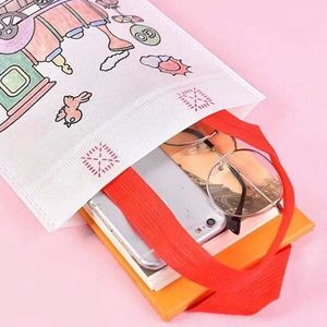 Sacs cadeaux personnalisés en non-tissé laminé écologique avec poignée souple, longueur de la poignée personnalisée, couleurs personnalisées, logo pour cadeaux, épicerie, supermarché - Product Image 5