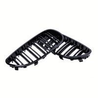 Grille de pare-chocs avant LUMA 05-09 à double lamelle noir brillant/noir mat chrome carbone pour BMW Série 5 ABS E60 E61 2005-2009