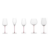 Verre à vin en cristal de luxe, fait main, de haute qualité, à tige rouge et à bouche étroite, pour la vente en gros