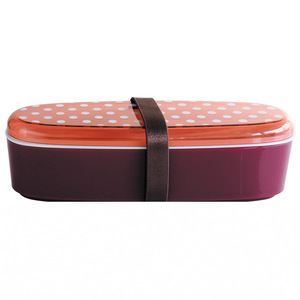 Japanese Style Double Layer Rectangular Bento <b>Box</b> Plastic Microwaveable <b>Lunch</b> <b>Box</b> - Product Image 3
