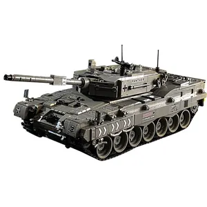 PANLOS 632003 विश्व युद्ध 2 जर्मनी तेंदुआ 2A4 टैंक अपग्रेडेबल आरसी DIY बिल्डिंग ब्लॉक खिलौने
