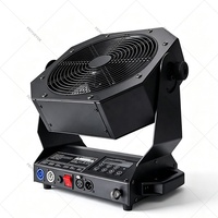 Ventilateur de fumée électrique DMX noir FEIYUEYUE en métal avec télécommande pour effets de scène, idéal pour les événements et spectacles professionnels